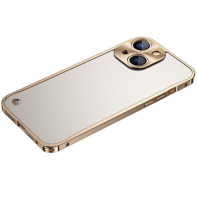 Matkapuhelimen kuori metallireunoilla iPhone 13 mini Kulta