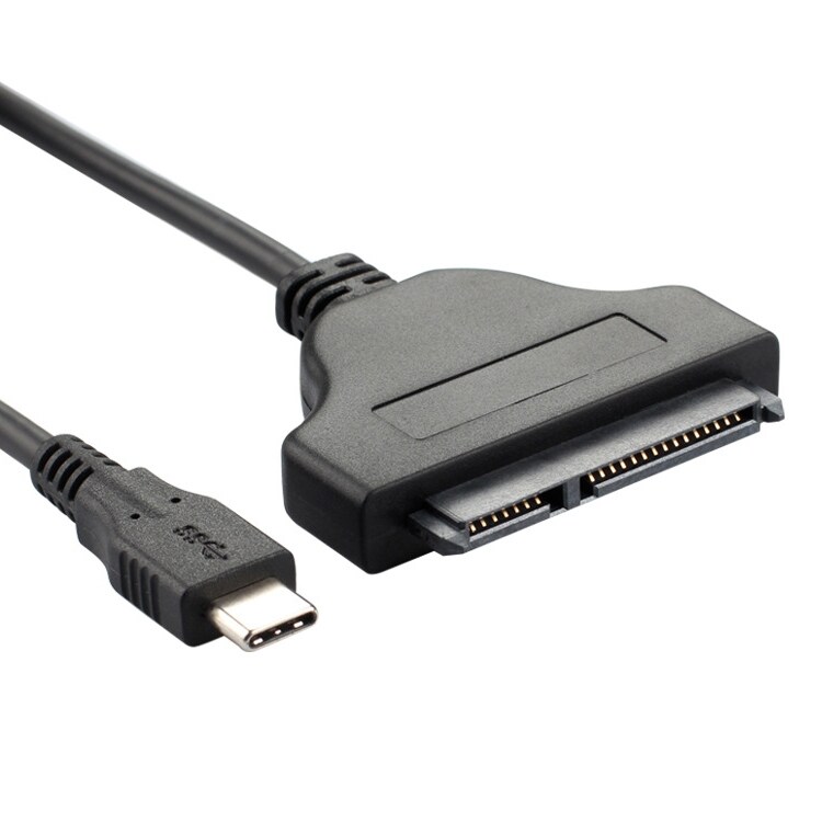 USB Tyyppi-C - SATA 2 7+15 Sovitin 20cm