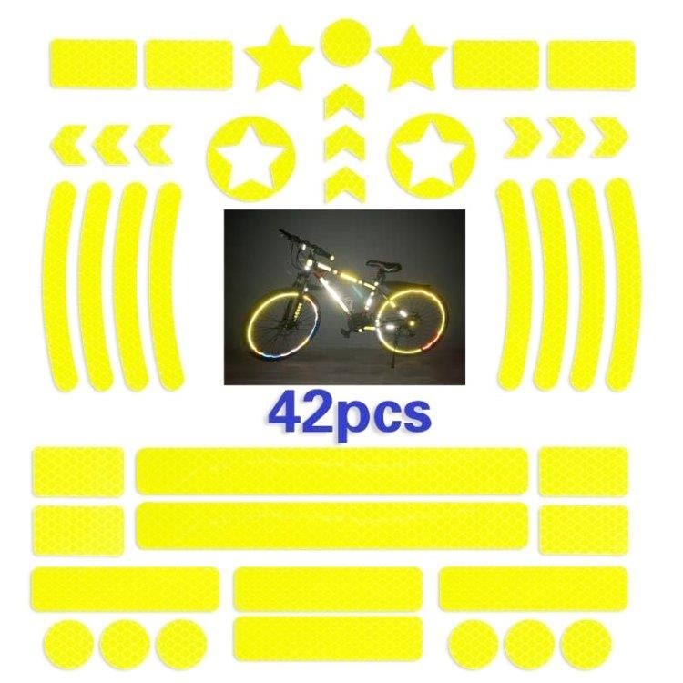 Heijastavat tarrat polkupyörään - Keltainen