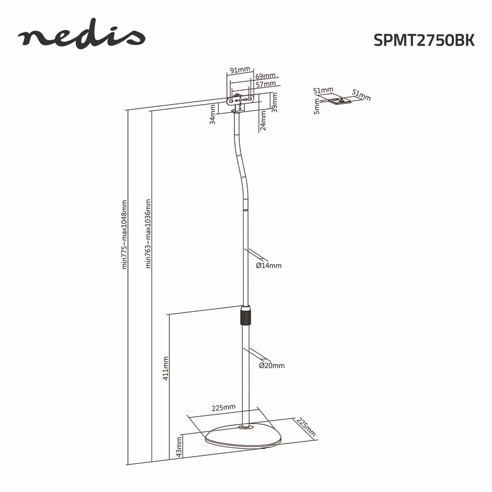 Nedis Kaiutinteline