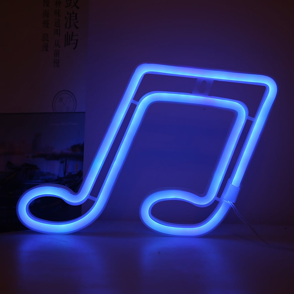 Neon koriste Nuotti - Sininen