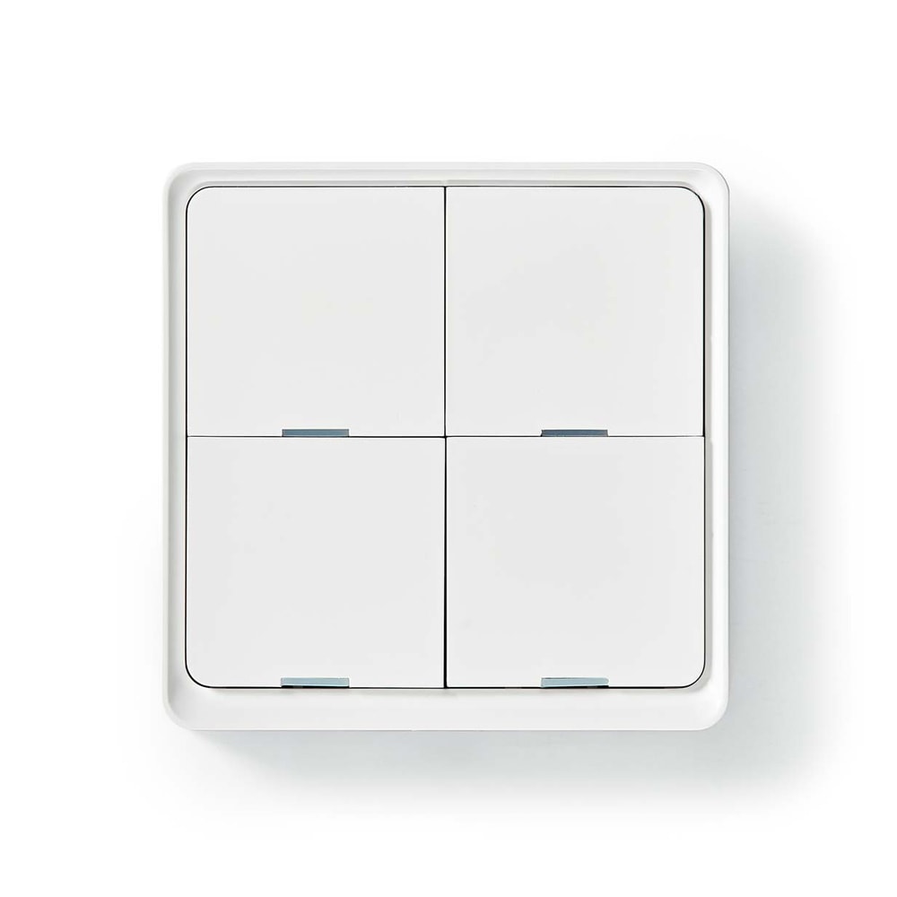 Zigbee Smart Button Seinäkytkin 4 painikkeella Paristokäyttöinen