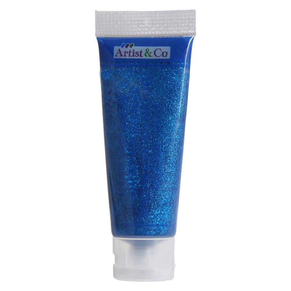 Artico akryyliväri glitter 75ml - Sininen