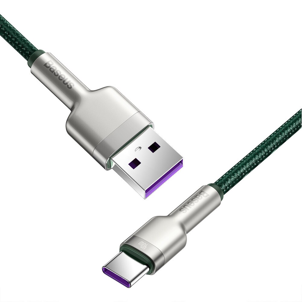 Baseus Cafule Metal USB - USB-C 40W 2 m Vihreä