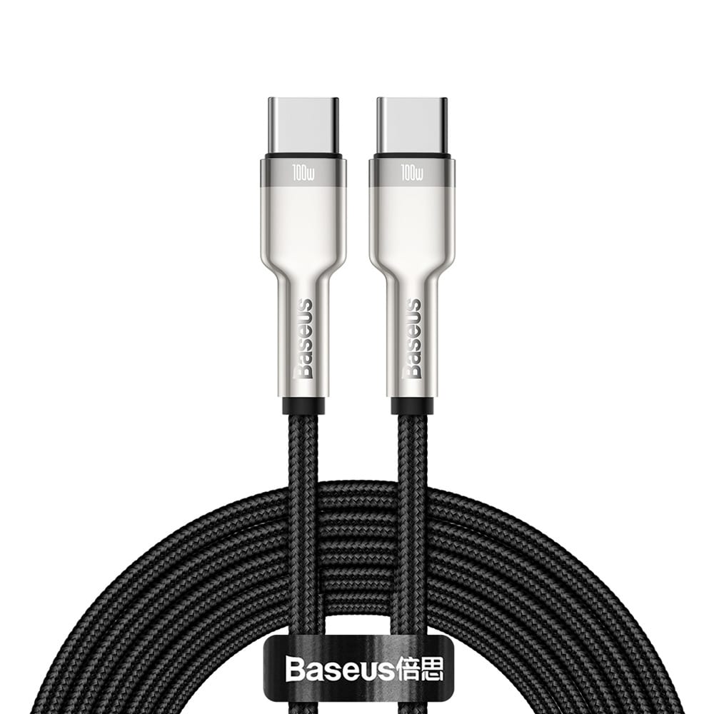 Baseus Cafule Metal USB-C - USB-C 100W 2 m Musta