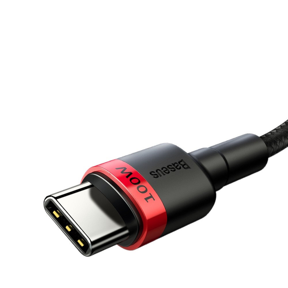 Baseus Cafule PD USB-C - USB-C 100W 5A 2 m Punainen/Musta
