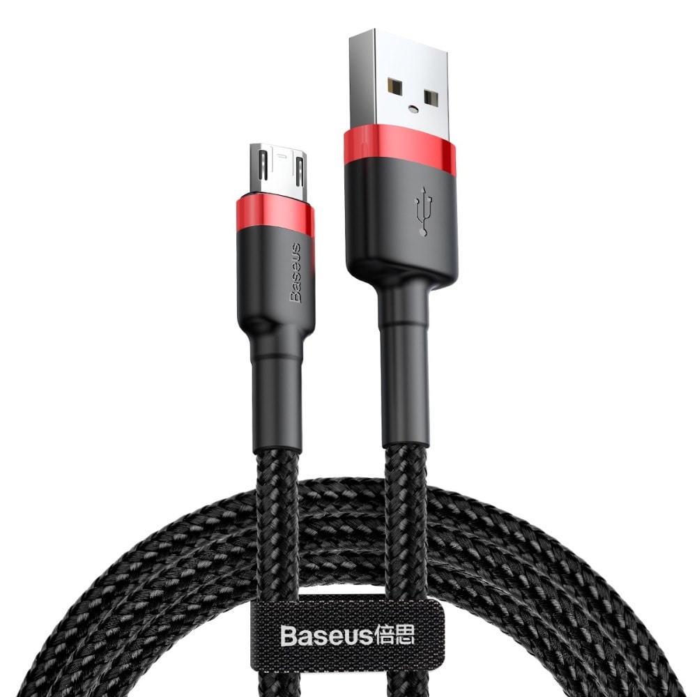 Baseus Cafule USB - microUSB 1,5A 2 m Musta/Punainen