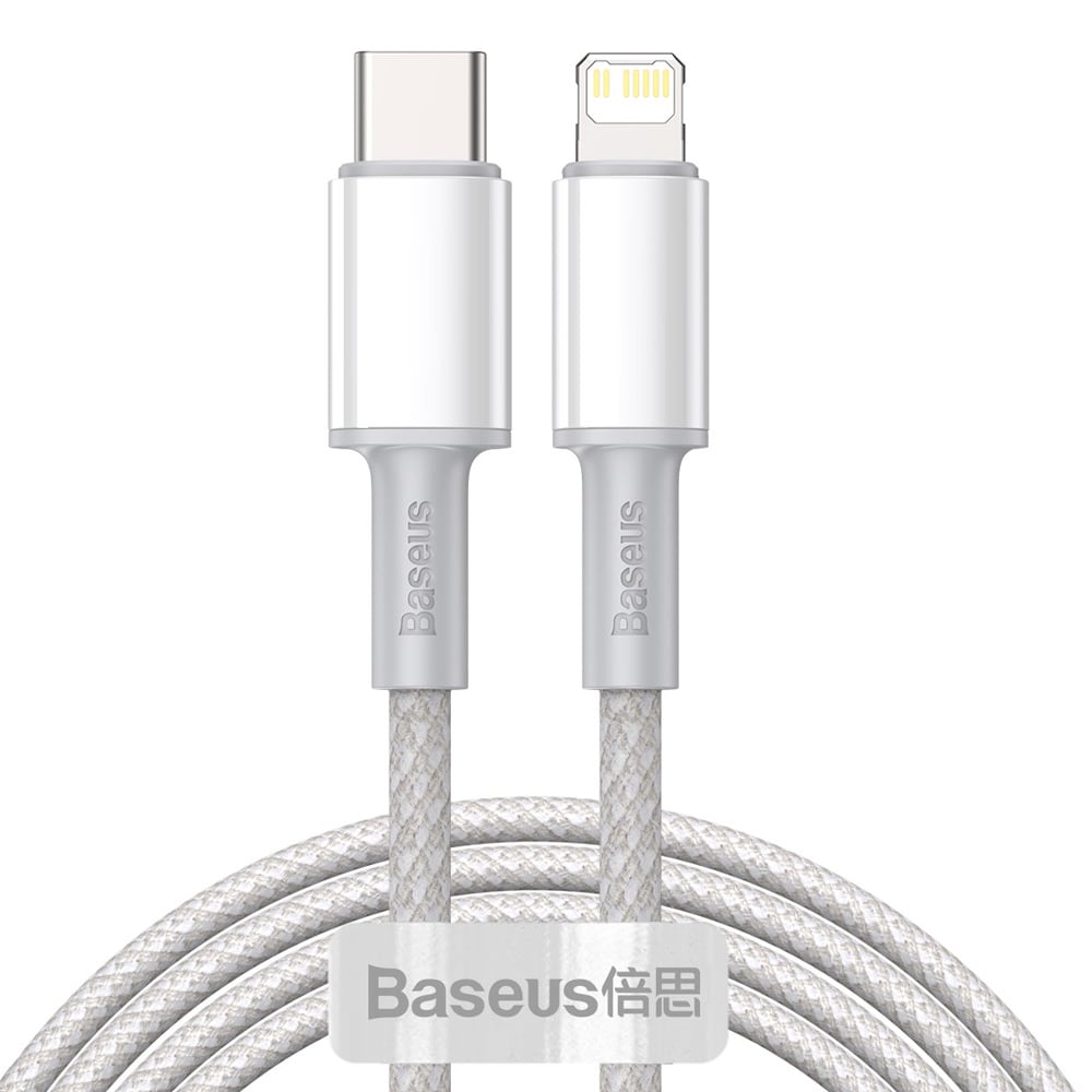 Baseus HD PD USB-C - Lightning 20W 2 m Valkoinen