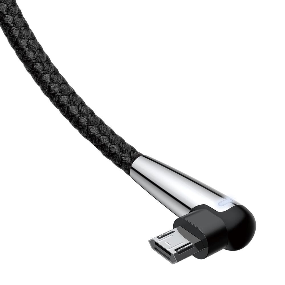Baseus MVP Kulma USB - microUSB 2A 1 m Musta