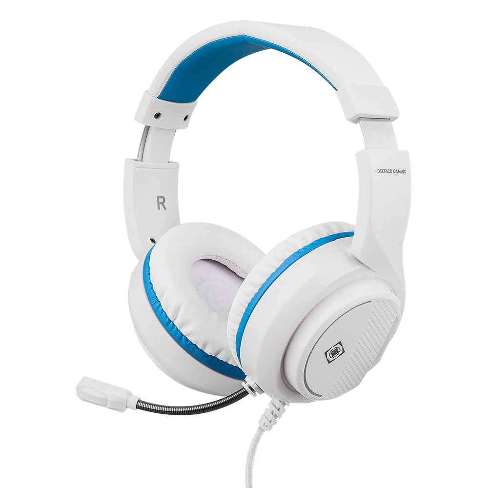 Deltaco Gaming headset Sony Playstation 5 Valkoinen/Sininen