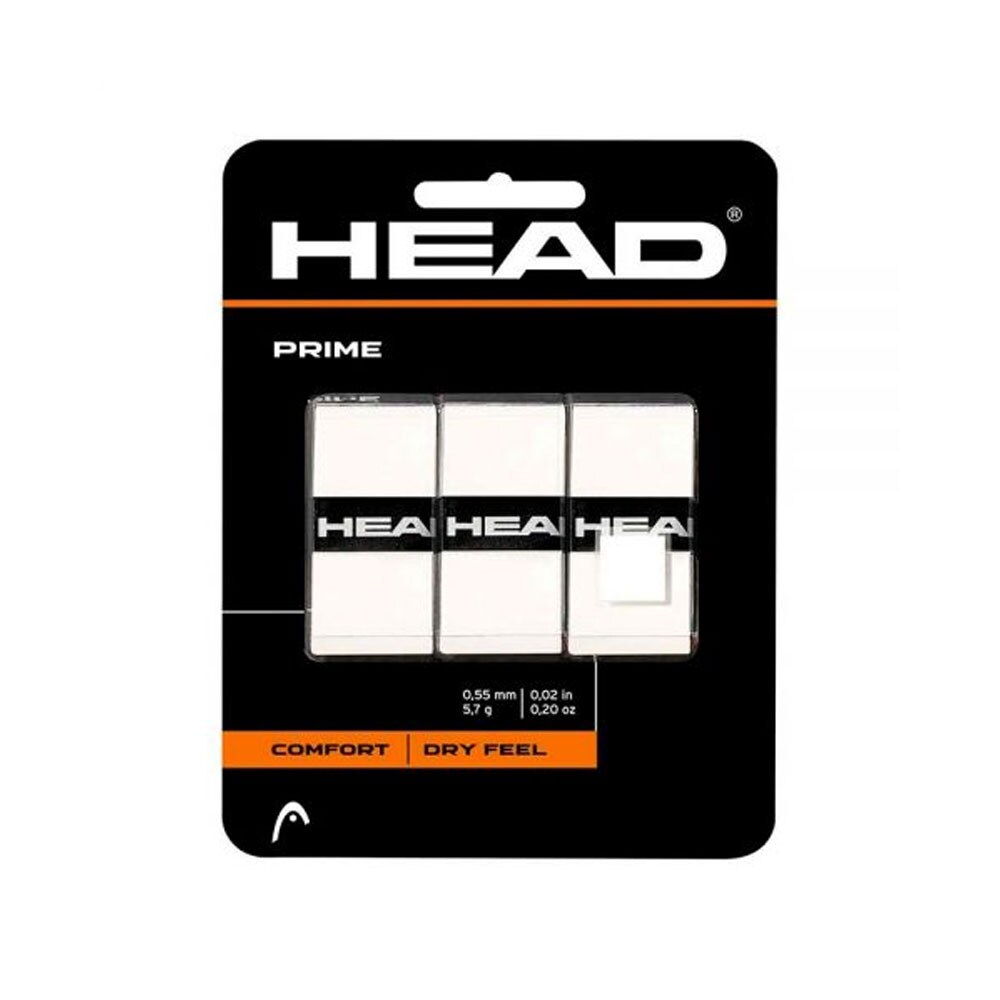 Head Prime Overgrips - Valkoinen 3-pakkaus
