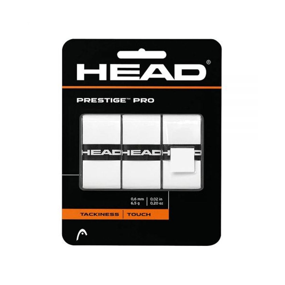 Head Prestige Pro Overgrips - Valkoinen 3-pakkaus