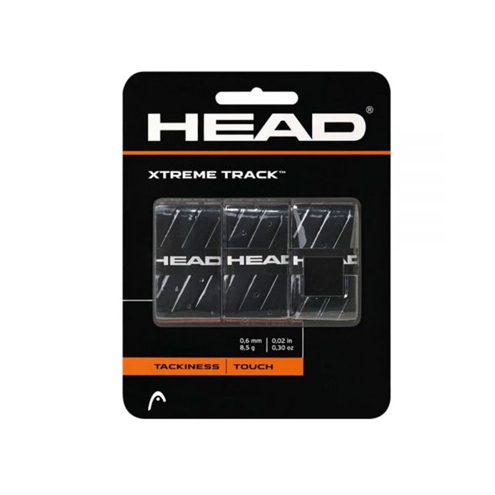 Head Xtreme Track Overgrips - Musta 3-pakkaus