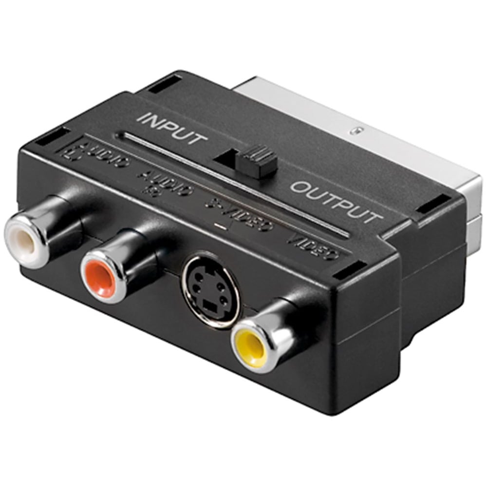 Goobay Scart Composite Audio Video ja S-Video Adapter