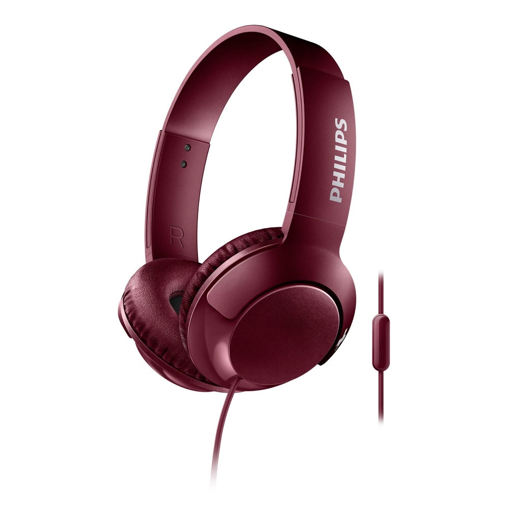 Philips Bass+ On-Ear Headset SHL3075 - Punainen