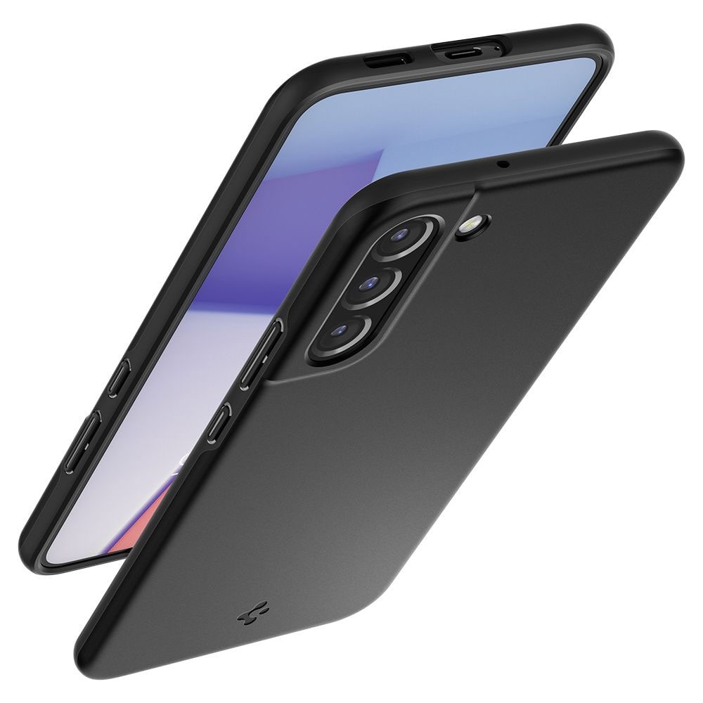 Spigen Thin Fit matkapuhelimen kuori Samsung Galaxy S22 - Musta