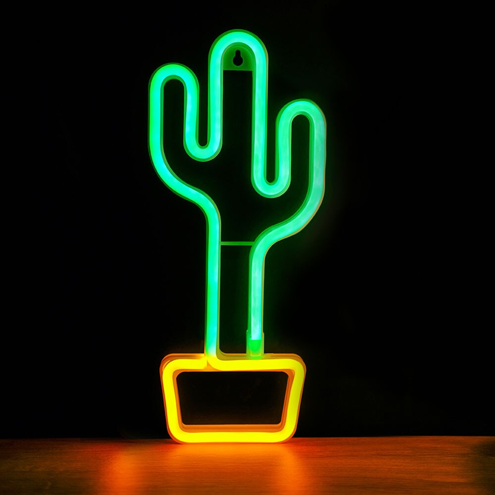 Neon-kyltti - Kaktus