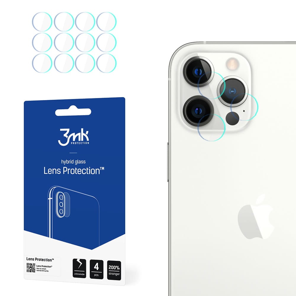 3mk Hybridi Linssisuoja iPhone 13 Pro Max mallin Kameran linssiin