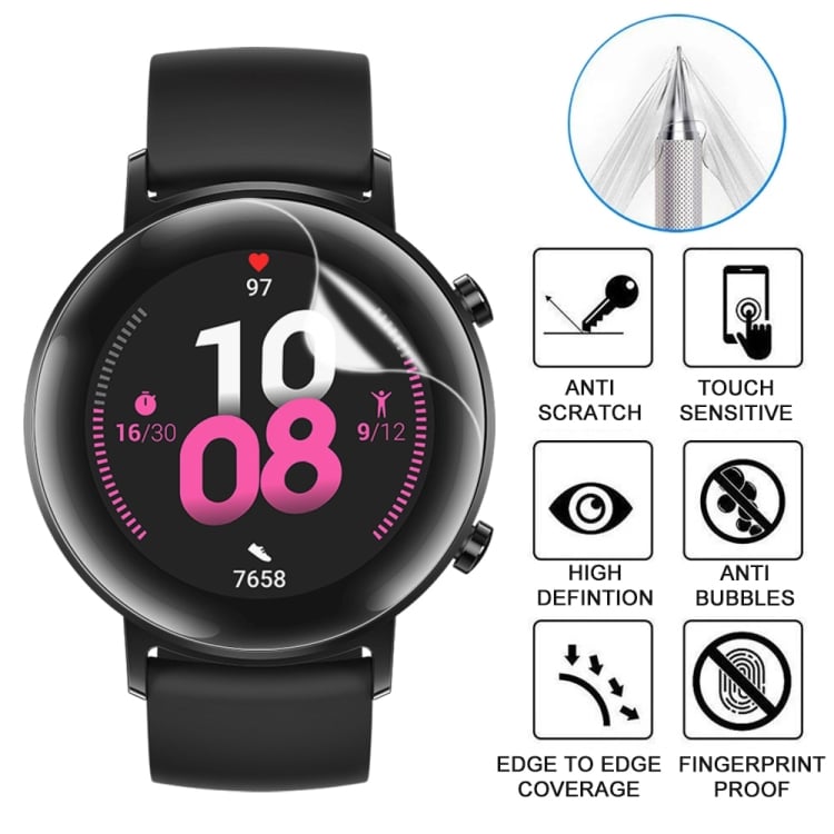 Hydrogeelillä varustettu näytönsuoja mallille Huawei Watch GT 2 42mm