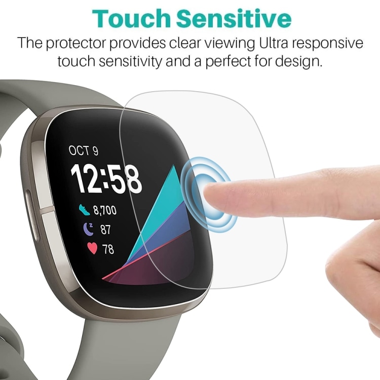 Hydrogeelillä varustettu näytönsuoja mallille Fitbit Sense