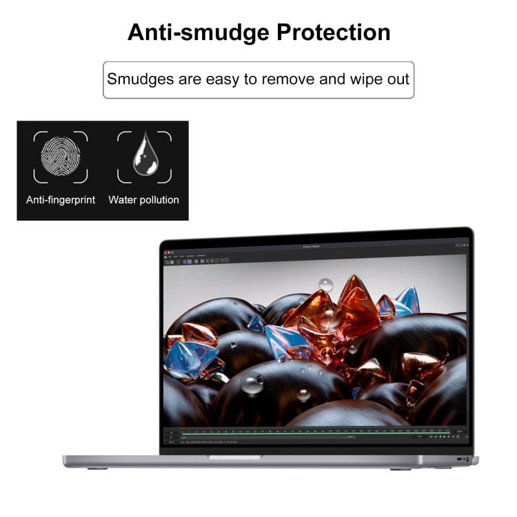 Näytönsuoja antireflex PET-kalvolla mallille MacBook Pro 14.2"