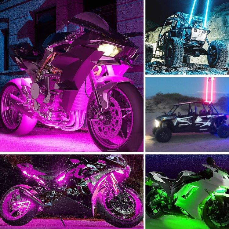 12-in-1 LED-valo RGB moottoripyörään