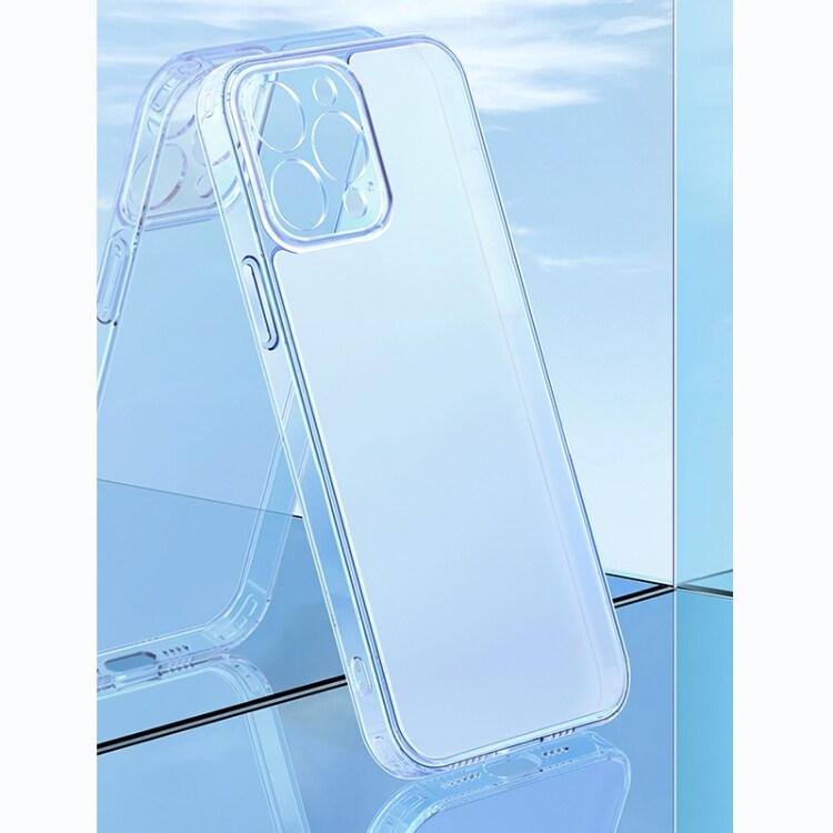 Läpinäkyvä kuori karkaistua lasia mallille iPhone 13 Pro Max