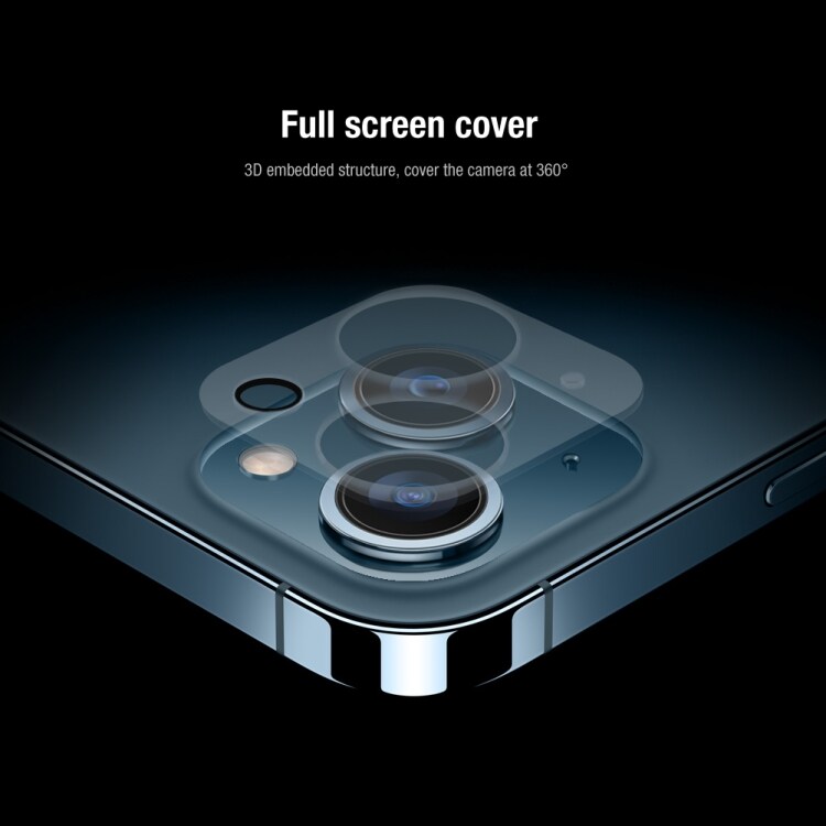 Näytönsuoja karkaistulla lasilla ja linssisuojalla mallille iPhone 13 mini