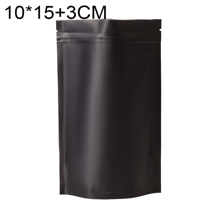 Mustat pussit pikkupurtavalle 10x15 + 3cm - 100-pakkaus