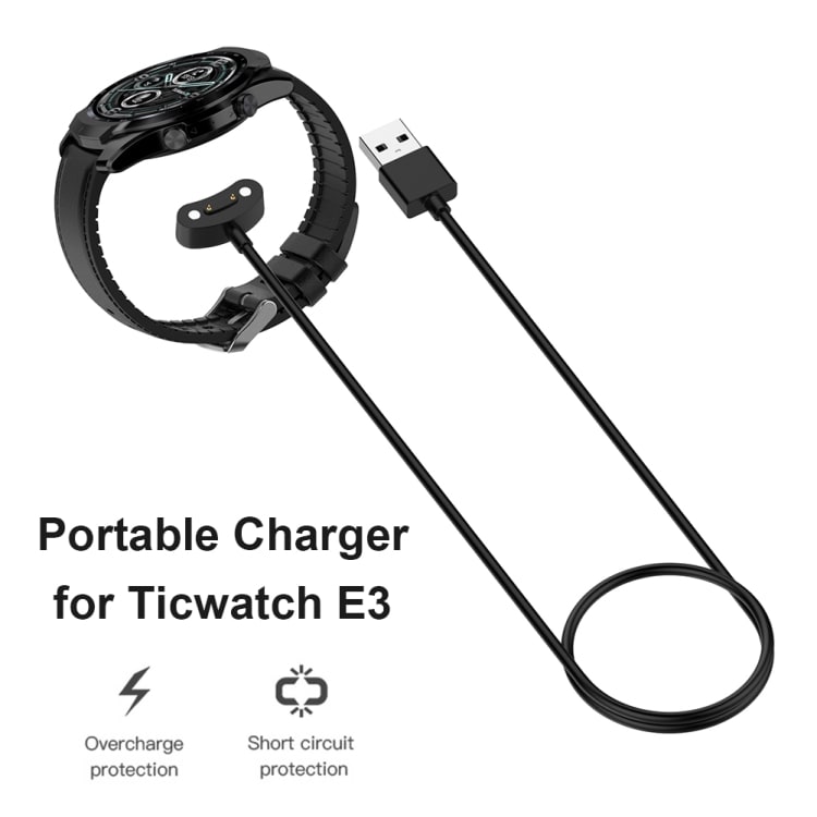 Latauskaapeli mallille Ticwatch E3/Pro 3/Pro 3 LTE