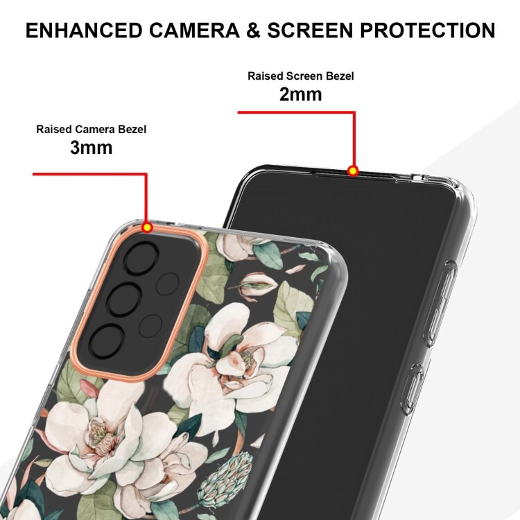 Kukkakuvioitu matkapuhelimen kuori mallille Samsung Galaxy A33 5G
