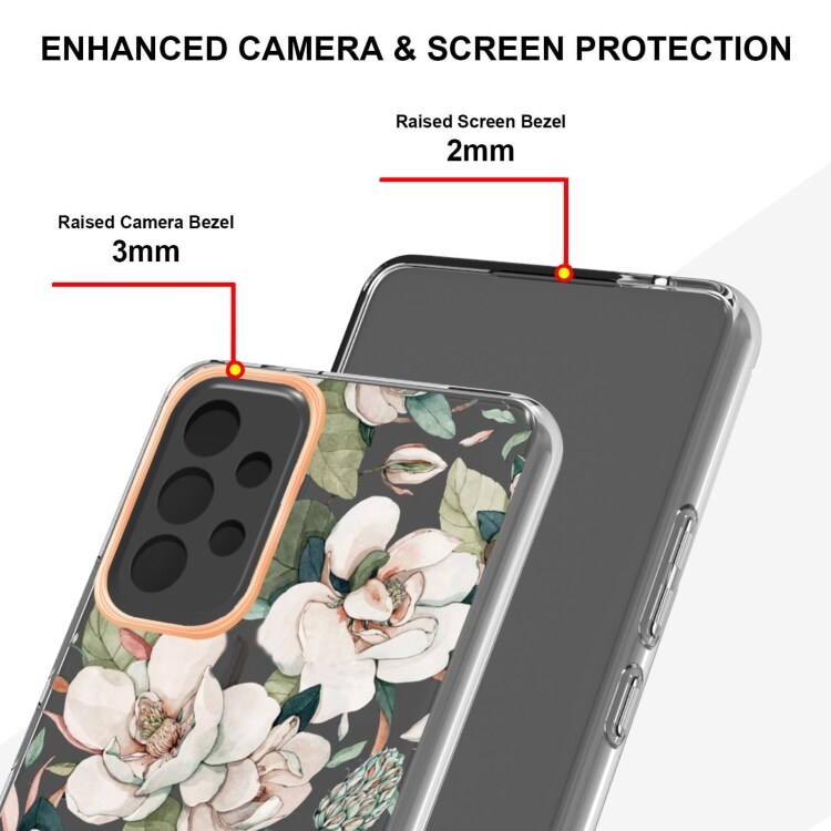 Kukkakuvioitu matkapuhelimen kuori mallille Samsung Galaxy A53 5G