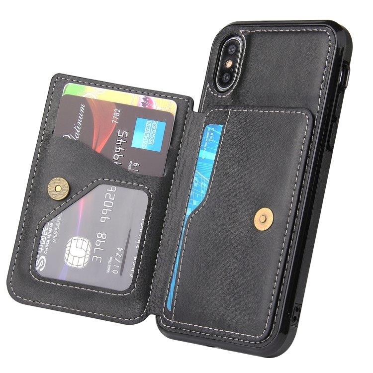 Magneettinen lompakkokotelo iPhone X/XS