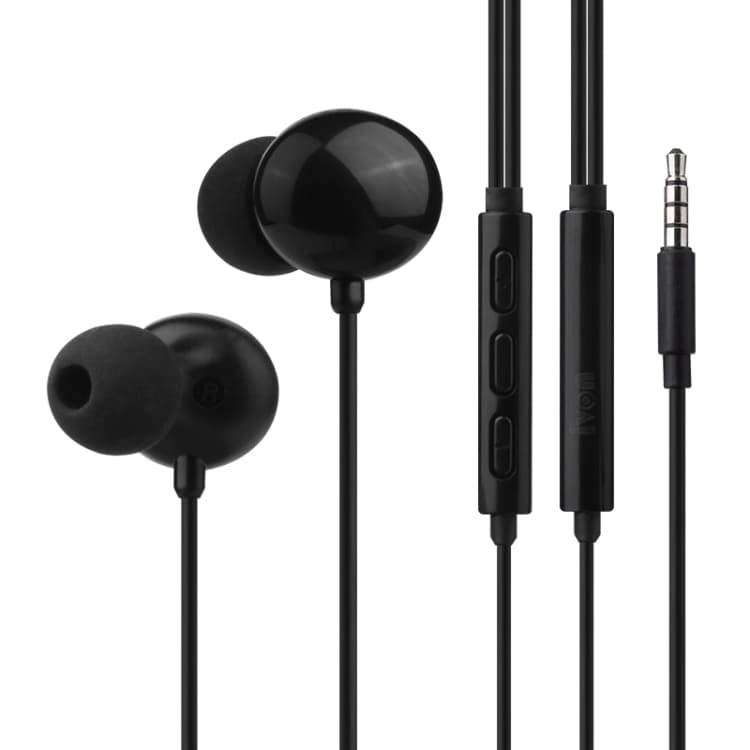 IVON E50 In-ear Headset 3,5mm liittimellä - Musta