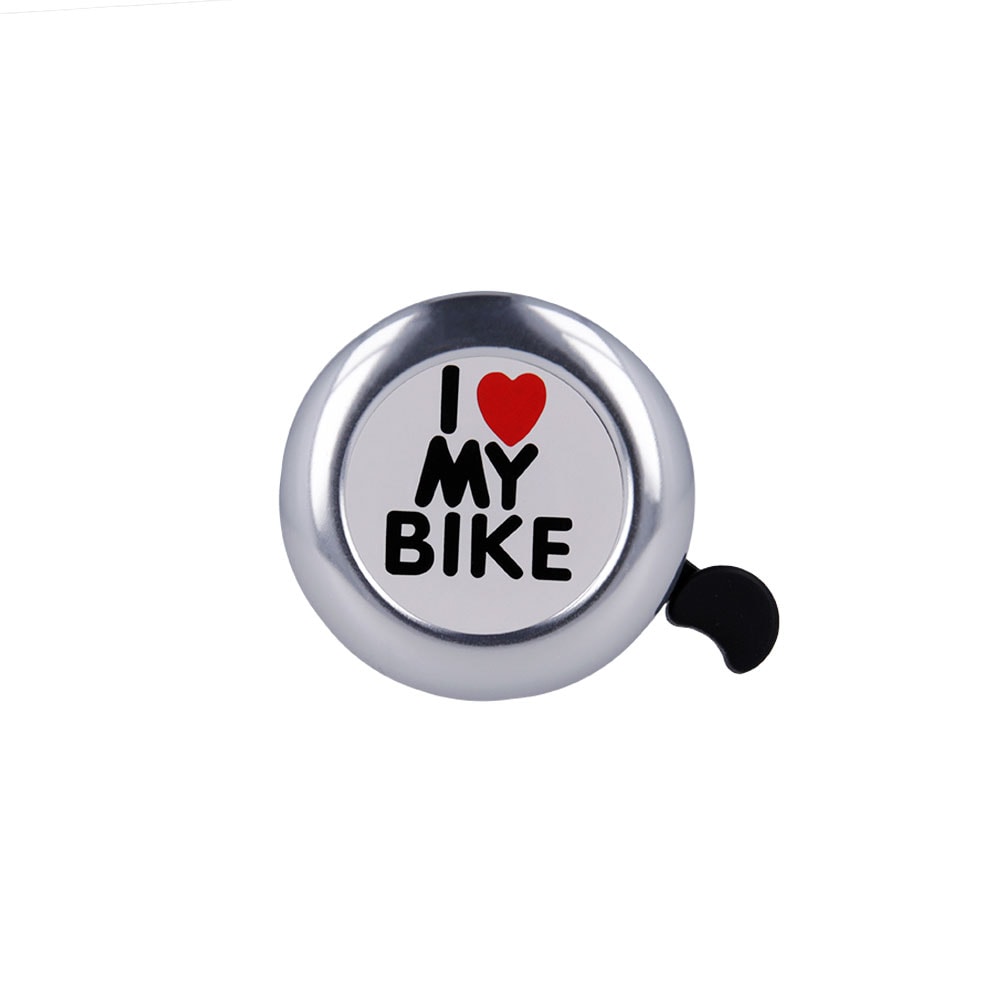 Hopeinen soittokello polkupyörään - I love my bike