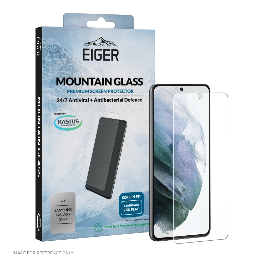 Eiger Mountain Glass 2.5D Screen Protector Samsung Galaxy S22+ Kirkas