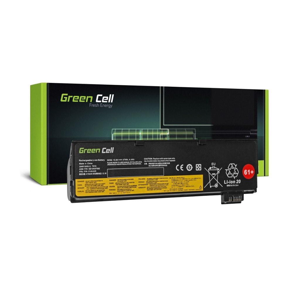 Green Cell Kannettavan tietokoneen akku 01AV424 mallille Lenovo ThinkPad T470 T570 A475 P51S T25l