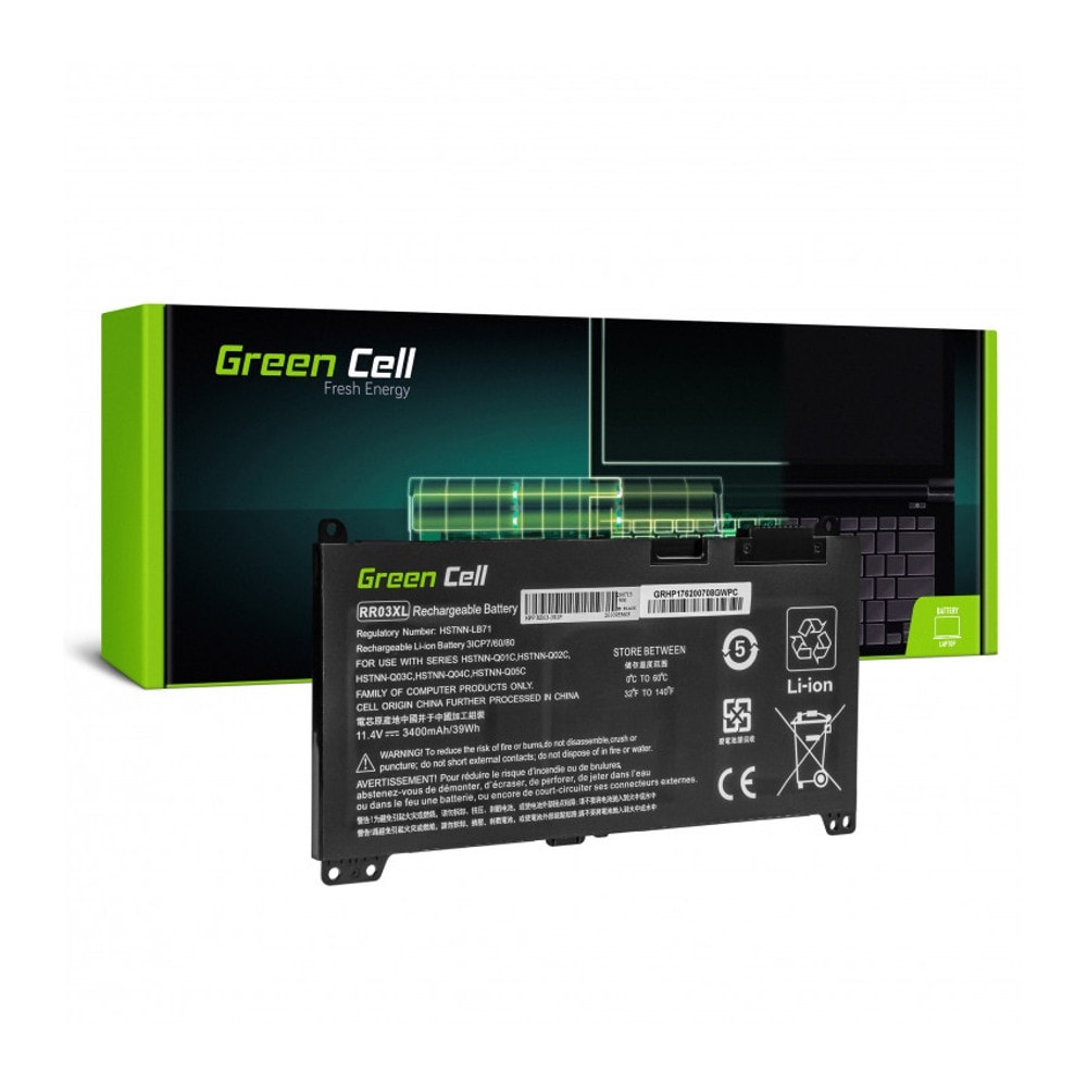 Green Cell Kannettavan tietokoneen akku RR03XL mallille HP ProBook 430 G4 G5 440 G4 G5 450 G4 G5 455 G4 G5 470 G4 G5