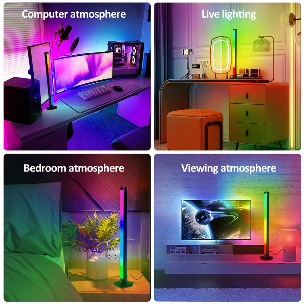 Ääniaktivoitu LED-pöytävalaistus RGB
