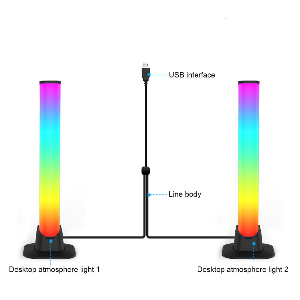 LED RGB Pöytävalaisin