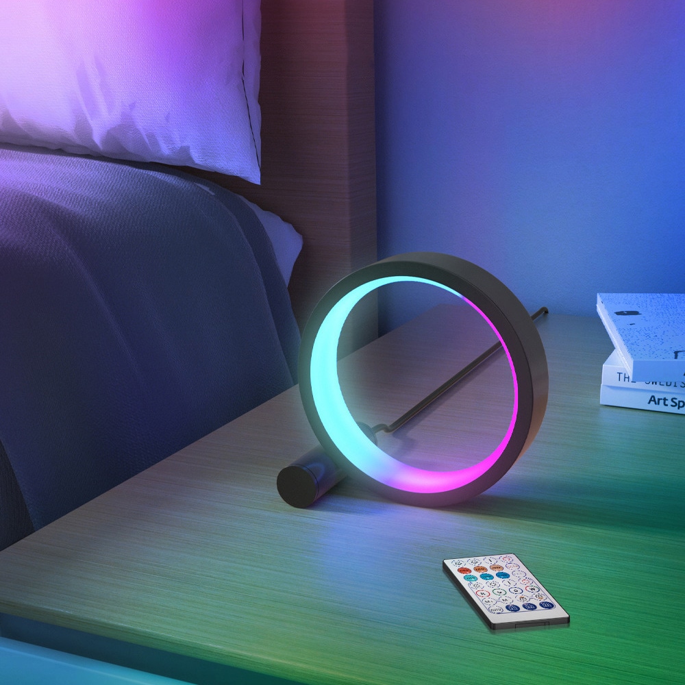 LED RGB Pöytävalaisin Rengas 16cm