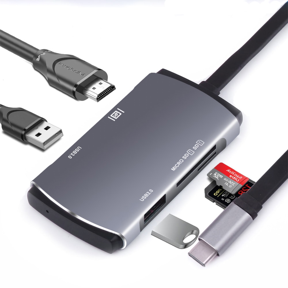 USB Keskitin - USB tyyppi C - HDMI