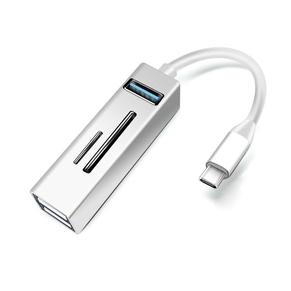 USB Tyyppi-C USB:hen ja Muistikortinlukijaan