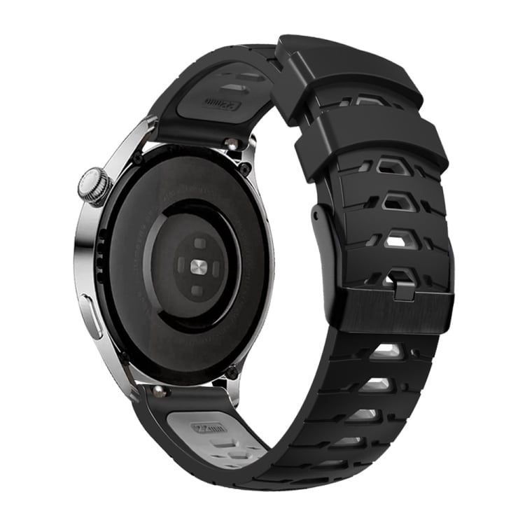 Silikoniranneke Samsung Galaxy Watch Active - Musta / harmaa