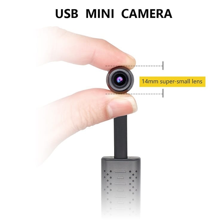 Minikamera/valvontakamera USB, jossa 64GB Muistikortti