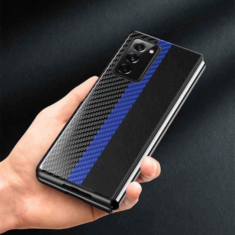 Flip kuori Samsung Galaxy Z Fold2 5G - Musta/sininen
