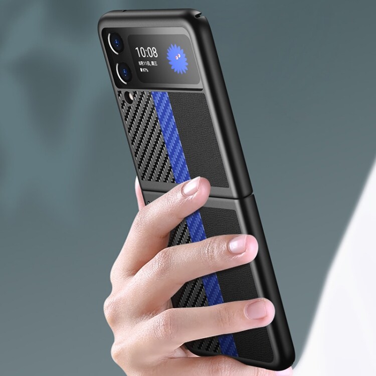 Takakansi Samsung Galaxy Z Flip3 5G - Musta/sininen
