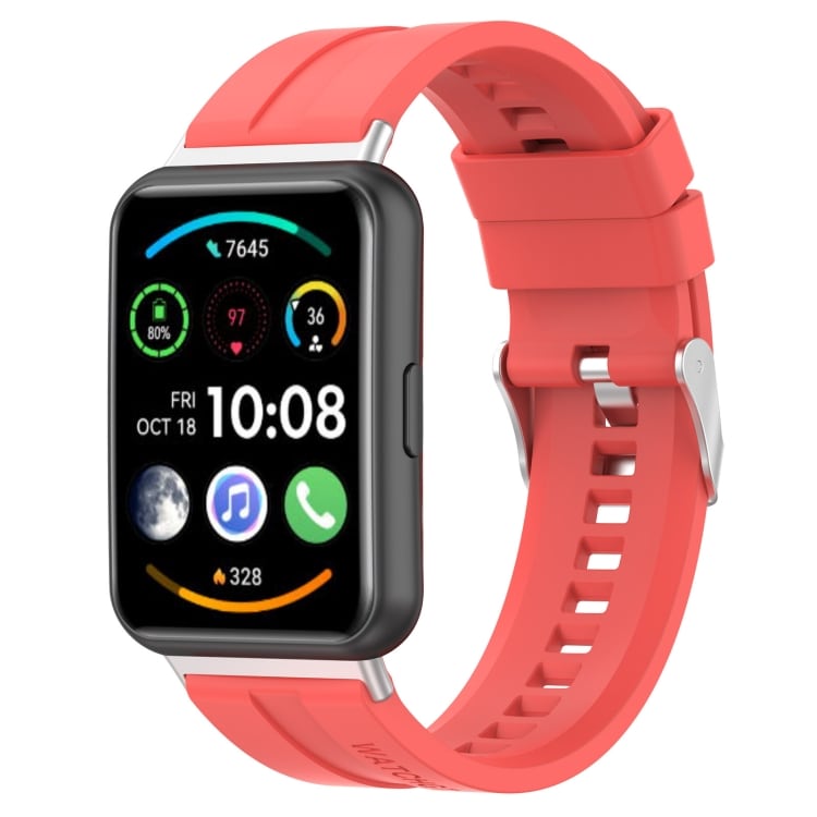 Silikoniranneke Huawei Watch Fit 2 - Punainen