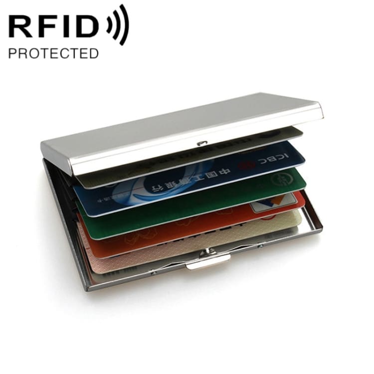 RFID-suojattu korttipidike - Ruostumaton teräs