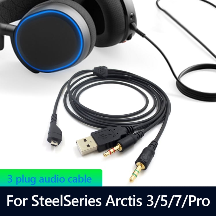 Audiokaapeli kuulokemikrofonille SteelSeries Arctis 3/5/7/Pro